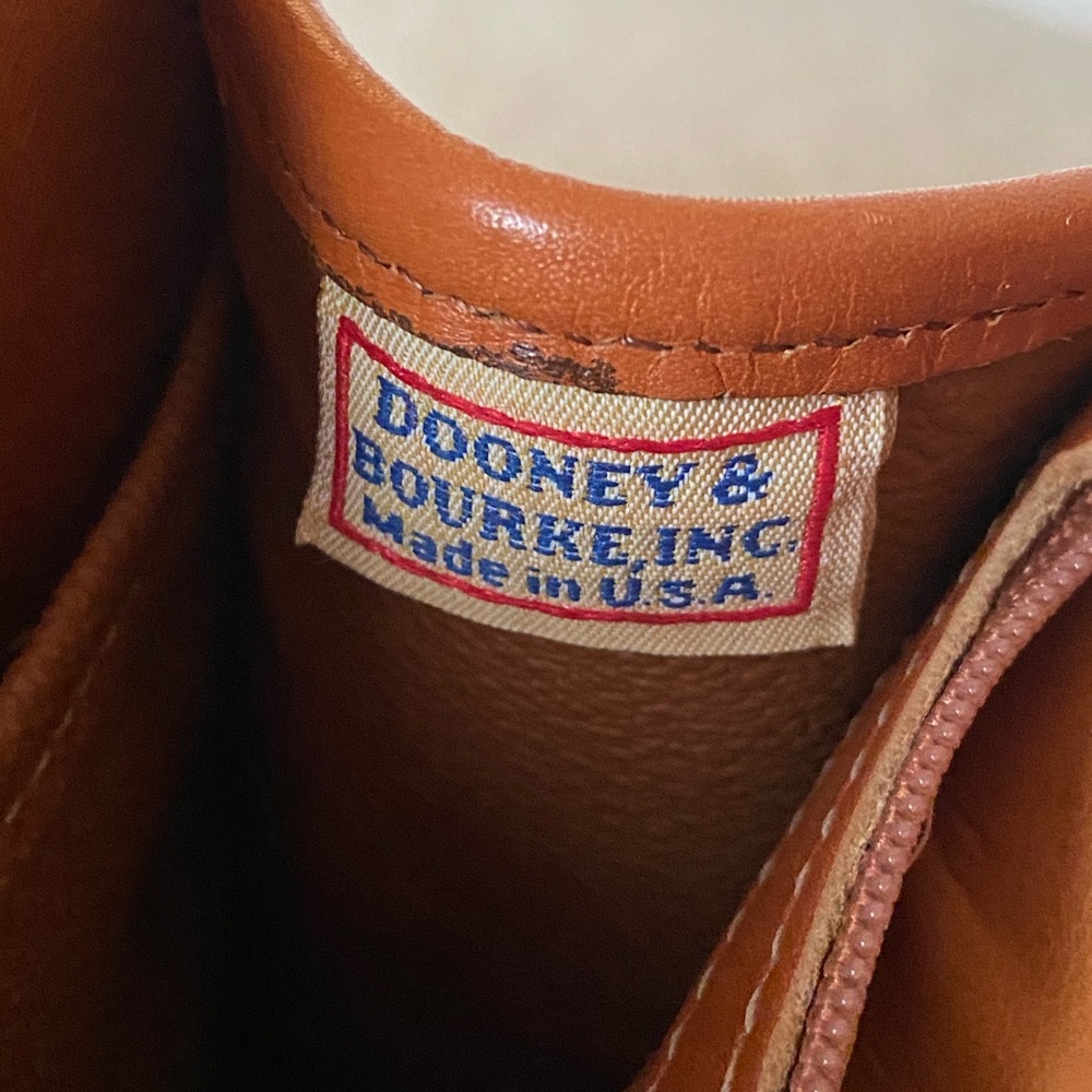 Dooney & Bourke Black and Brown Leather Satchel Tote - Picture 7 of 7